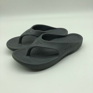 Telic Sandals Size XS Black Comfort Unisex Flip Flop Thong Sandals